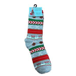 Le Prive Ultimate Footwear Holiday-Themed Crew Socks - Women's Shoe Size 9-11